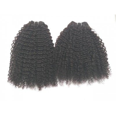 Curly virgin Brazilian hair weave, Remy hair extension